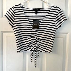 Forever 21 White & Black Top